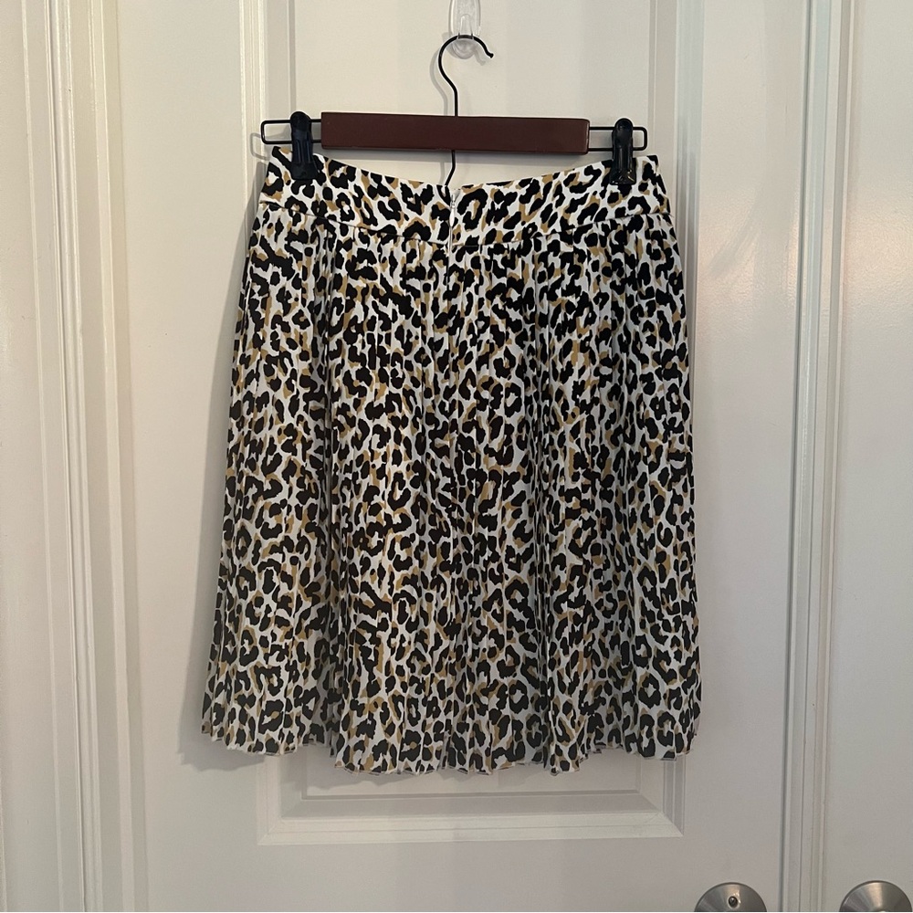 J. Crew Animal Print Pleated Shirt - Picture 2 of 3